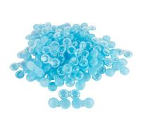 Dhoptical Lot de 100 étuis colorés pour lentilles de contact gauche/droite (bleu transparent)