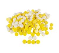 Dhoptical Lot de 100 étuis colorés pour lentilles de contact gauche/droite (jaune)