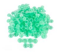 Dhoptical Lot de 100 étuis colorés pour lentilles de contact gauche et droite (vert transparent)