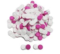 Dhoptical Lot de 100 étuis pour lentilles de contact L/R pour lentilles de contact gauche/droite (100 rouges)
