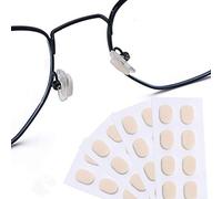 Dhoptical Lot de 100 paires de coussinets de nez en acétate de haute viscosité, matériau EVA doux, sans clip, accessoires pour lunettes pour adultes et enfants, couleur peau, épaisseur 1,0 mm