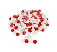 Dhoptical Lot de 50 étuis colorés pour lentilles de contact - Grande taille - Rouge