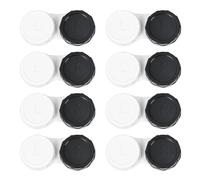 Dhoptical Lot de 8 étuis à lentilles de contact portables pour l'extérieur, parfaits pour les voyages et une utilisation quotidienne Noir