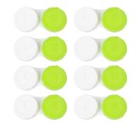 Dhoptical Lot de 8 étuis à lentilles de contact pour lentilles de contact, parfaits pour les voyages et une utilisation quotidienne Vert
