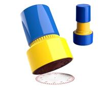 d'horloge - Jouet éducatif en matériau ABS de 7 cm | Timbres d'horloge d'apprentissage, timbre d'enseignement de montres, fonction de peinture interactive et portable pour salle de t zo