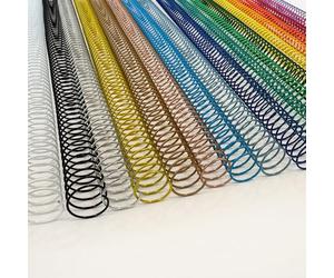 DHP - Spirale métallique étape 5:1, 10 mm, A4, MiniPACK Assortiment boîte 25, couleurs standard et spéciales, 60 feuilles