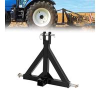DHQCQL Attelage de remorque à 3 points, attelage de remorque de tracteur avec récepteur de 2", adaptateur d'attelage de traction avec 3 broches d'embrayage pour petits tracteurs, prise à trois points