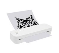 DHQCQL Imprimante thermique portable, avec adaptateur MAC et papier d'impression, papier thermique de 0,08 à 0,2 mm d'épaisseur, imprimante portable pour bureau, école, maison, entreprise et