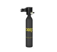 DHQCQL Mini bouteille de plongée de 0,5 l, réservoir d'oxygène de 200 bar pour plongée, réutilisable, support du réservoir pulmonaire, 5 à 10 min de respiration sous-marine, bouteille de plongée pour
