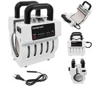 DHQCQL Presse à tasses, 350 W 220 V, presse à sublimation avec voyants d'affichage, réglage de la température et de l'heure, presse chauffante pour tasses de 10-11 oz, verres, tasses en acier