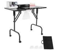 DHQCQL Table à ongles avec aspiration, table de manucure avec coussin et sac de transport, aspirateur à ongles avec 3 sacs d'aspirateur, table de manucure mobile pour salons de manucure, salons de