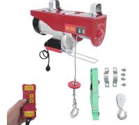 DHQCQL Treuil électrique 220 V, capacité de charge 250 kg/400 kg/600 kg/1000 kg, hauteur de levage 6/12 m, vitesse de levage 10 m/min, IP40 pour garage, entrepôt (1800 W-1000 kg)