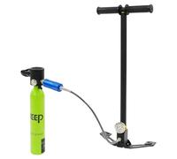 DHQCQL X3000 Mini bouteille de plongée 0,5 l avec pompe, bouteille portable pour respiration sous-marine, bouteille d'oxygène pour sauvetage d'urgence, nettoyage de bateau, jusqu'à 10 minutes de