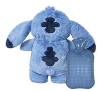 Dhqkqg Bouillotte Sti-Tch,Bouillotte Peluche,30cm Lilo Sti-Tch Bouillottes Enfant,Bouillottes Bebe,Bouillottes Eau Chaude Bouillottees Avec Housse Polaire Bouillottee CâLine Pour Enfant Famille Bleu