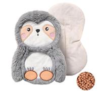 Dhqkqg Coussin Chauffant Micro-Onde, Hibou Coussin Chauffant pour Micro-Ondes, Bouillotte Micro-Onde Peluche, Bouillotte Regles Douloureuses, Lavable, pour la Douleur Musculaire, Homme et Femme