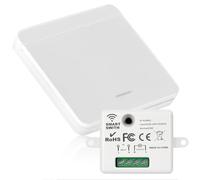 Dhqkqg Interrupteur Sans Fil, Kit Interrupteur Sans Fil, Interrupteur Connecté Avec RF Télécommande, Portée de 50 m, Installation Facile, Aucun Câblage Nécessaire, Pour Eclairage, Lampe, Prise, Blanc