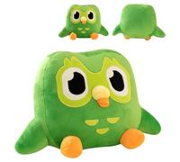 Dhqkqg Jouet en Peluche Hibou Vert, 20 x 30 cm, Oreiller Vert Hibou, Peluche De Dessin Animé De Hibou Vert, Mignon Hibou Vert Peluche, Jouet en Peluche pour bébé, Cadeau d'anniversaire pour Enfants