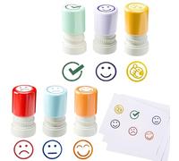 Dhqkqg Tampons Enseignants Français,6PCS Tampon Maitresse d'École,Tampon Encreur Enseignant,Tampon Enseignant Français,Tampon Ecole pour Enseignant pour Encourager Motiver Élèves (Style 1)