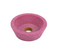 DHRCONPA 150x50x32mm 46 Grit Ceramic Abrasive Grinding Wheels Red Bowl Wheel Corundum Cup Type