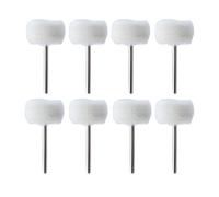 DHRCONPA Lot de 1 à 10 mini brosses de polissage en feutre de 3 mm, for meule abrasive, tige en fil de coton