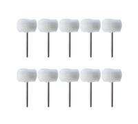 DHRCONPA Lot de 1 à 10 mini brosses de polissage en feutre de 3 mm, for meule abrasive, tige en fil de coton