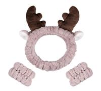 DHRUTI Bandeau Maquillage, Bandeau Cheveux Femme Maquillage, Spa Bandeau Soin Visage,Marron Bandeau Douche, Bandeaux de Lavage Visage, Pour le Maquillage et les Soins du Visage