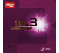 DHS Revêtement Hurricane 3 MID 39°, rouge, 2,1 mm