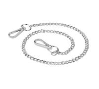 DHSBGWSX 1 chaîne de pantalon punk en métal argenté, accessoire personnalisé pour jeans et portefeuille, porte-clés (53 cm), argenté