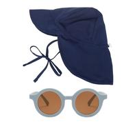 DHSBGWSX 1 Morceau De Chapeau De Protection Solaire, 1 Morceau De Lunettes De Soleil De Protection Solaire, Chapeau De Soleil pour Le Cou, Chapeau De Pêcheur À Large Bord