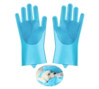 DHSBGWSX 1 paire de gants de bain pour chien - Équipement de nettoyage pour chien - Gants de toilettage portables pour chien - Nettoyeur de pattes de chien - Gants de préhension pour animaux de