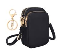 DHSBGWSX 1 Sac À Bandoulière Pour Femme, 1 Porte-Clés, Sac À Bandoulière Pour Téléphone Portable, Sac À Bandoulière Réglable Pour Femme, Sac À Bandoulière Pour Femme