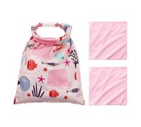 DHSBGWSX 1 sac de rangement étanche, 2 serviettes carrées roses, poche nasale pour maillots de bain, sac humide et sec, poche nasale pour maillots de bain, Rose, Non
