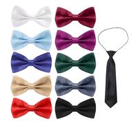 DHSBGWSX 10 Nœuds Papillon Pour Hommes, 1 Cravate, Nœud Papillon Réglable, Accessoires De Nœud Papillon Formel De Mariage, Nœud Papillon Multicolore, Nœud Papillon Assorti Aux Vêtements