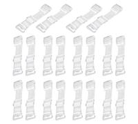 DHSBGWSX 10 Paires De Bretelles De Soutien-Gorge Transparentes, Bretelles De Soutien-Gorge Transparentes, Soutien-Gorge à Larges Bretelles, Bretelles De Soutien-Gorge Réglables (Bicolore Transparent)