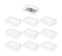 DHSBGWSX Boîte de rangement pour 10 cartes, boîte de rangement pour cartes à collectionner, boîte de rangement transparente pour cartes à jouer, boîte de jeu en plastique