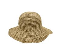 DHSBGWSX Chapeau de Soleil en Paille pour Femme - Large Bord Pliable - Style Plage d'Été (Couleur)