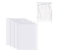 DHSBGWSX Lot de 10 sacs de rangement transparents en polyéthylène (PE), 50 x 70 cm, fermeture éclair, 3,5 l, sacs de rangement