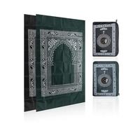 DHSBGWSX Lot de 2 Tapis de Prière Portables Pliables Avec Boussole - Pour Voyage et Extérieur