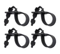 DHSBGWSX Lot de 4 attaches de jardin - Outils de liaison pour arêtes de poisson - Liens de lissage pour grands arbustes, arbres et plantes à fleurs - Noir