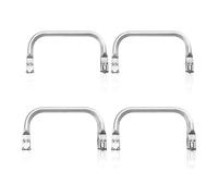 DHSBGWSX Lot de 4 cadres de poche en aluminium, accessoires de fabrication de sacs, accessoires de bricolage, kits de bricolage, outils de bricolage