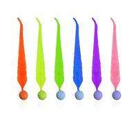 DHSBGWSX Lot de 6 balles rebondissantes pour animaux de compagnie - Jouet interactif - Ver sauteur