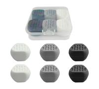 DHSBGWSX Lot de 6 entraîneurs de menton, 1 boîte de rangement, entraîneur de la mâchoire pour homme, entraîneur du visage, de la bouche et de la mâchoire, appareil de mastication du visage, du menton