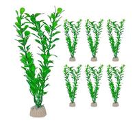 DHSBGWSX Lot de 6 plantes d'aquarium artificielles - Accessoires pour plantes aquatiques d'aquarium - Décoration d'aquarium - Plantes aquatiques en plastique - Accessoires d'aquarium et ornements