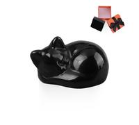 DHSBGWSX Ornement Noir de Chat - Boîte Cadeau pour Amoureux des Chats - Figurine Décorative pour Maison, Bureau