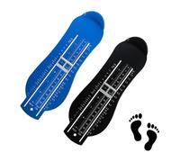 DHSBGWSX Règle de mesure de la taille des pieds pour enfant, 2 pièces, outil pour mesurer la taille du pied, longueur du pied (bleu, noir), bleu/noir, Taille unique