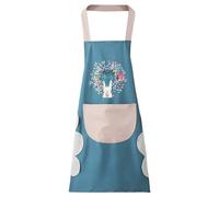 DHSBGWSX Tablier Pour Femme 1 Pièce, Tablier Pour Femme Avec Poches, Tablier De Cuisine Pour Femme, Tablier Imperméable Pour Femme, Tablier De Cuisine Pour Homme (Bleu)