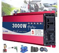 DHsdlpLU 3000/4000/5000w Onduleur à Onde Sinusoïdale Pure, avec Prise Universelle Et Ports USB, DC 12v 24v 48v 60v vers AC 110v 220v, Convertisseur De Chargeur,60Vto220V-3000W