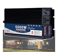 DHsdlpLU 3500/4000/5000 W Onduleur Sinusoïdal, Onduleur CC 12 V/24 V/48 V/60 V/72 V à 110 V/220 V pour Voiture, Double Affichage Numérique - Double Prise,48Vto110V-5000W