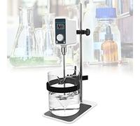 DHsdlpLU Agitateur AéRien NuméRique De Laboratoire, Volume D'Agitation Maximum: 10L/20L, avec Palette D'Agitation/Support/Fixation De Navire, 100-240V,OS-10L