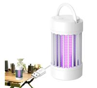 DHsdlpLU Destructeur d’Insectes Électrique Rechargeable USB Lampe UV LED Anti Moustiques Piège à Insectes pour Chambre Jardin Intérieur Extérieur,White